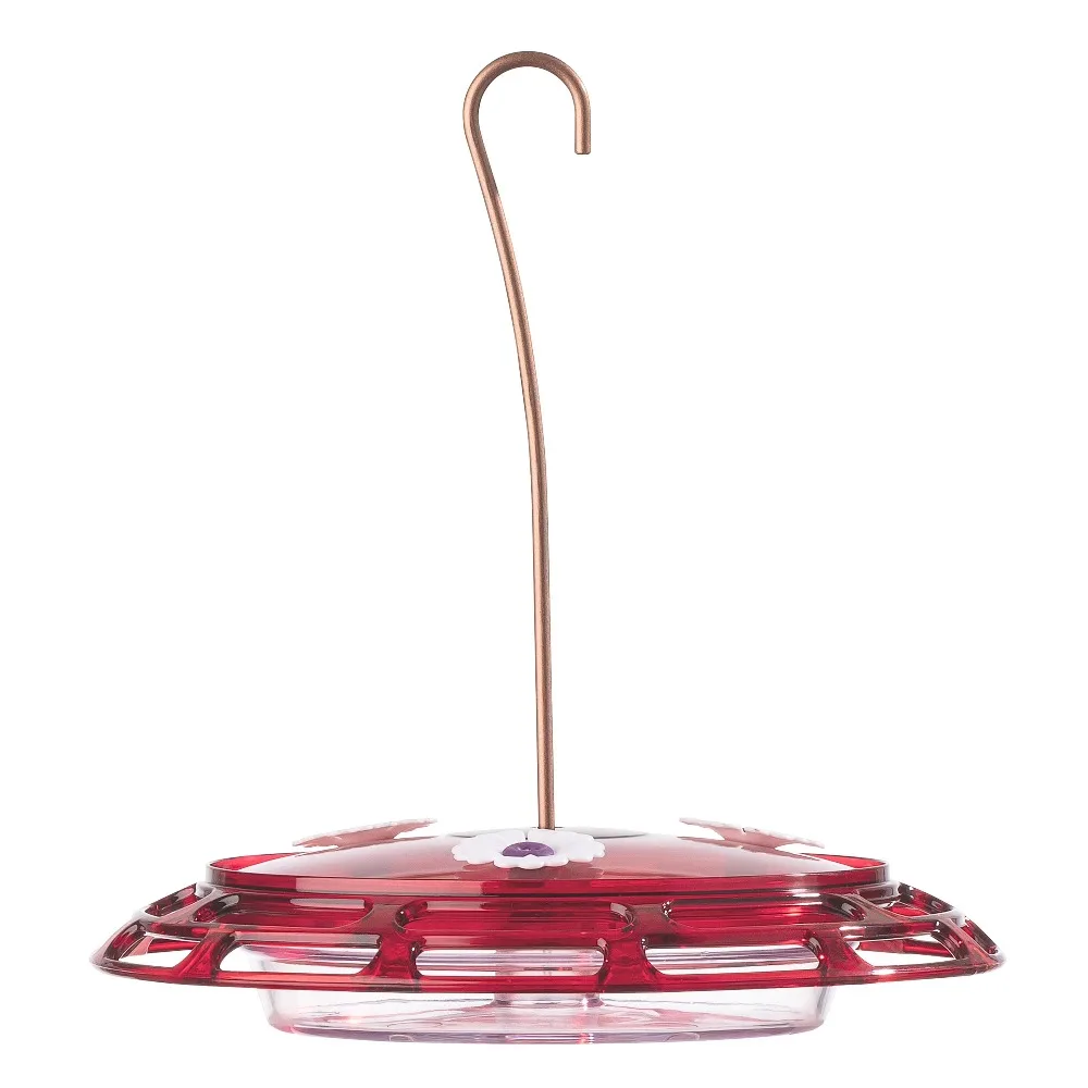 3 in 1 Hummingbird Feeder with 6 oz Nectar Red Glass Bottle Garden Outdoor Decor - view 8