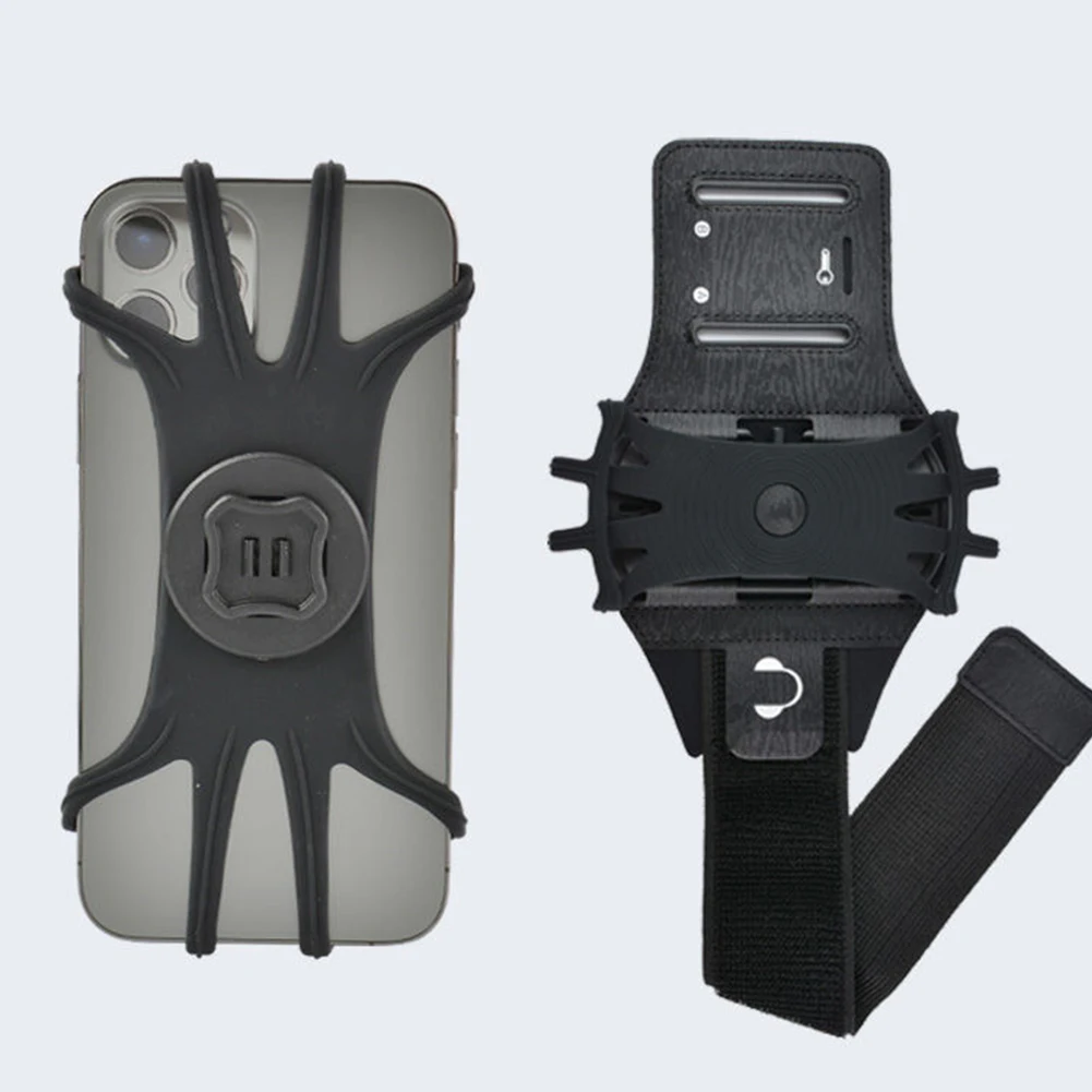 

Running Armband Sports Arm Band Adjustable Cell Phone Holder 360 Degree Rotating Sports Wristband for Gym Workout