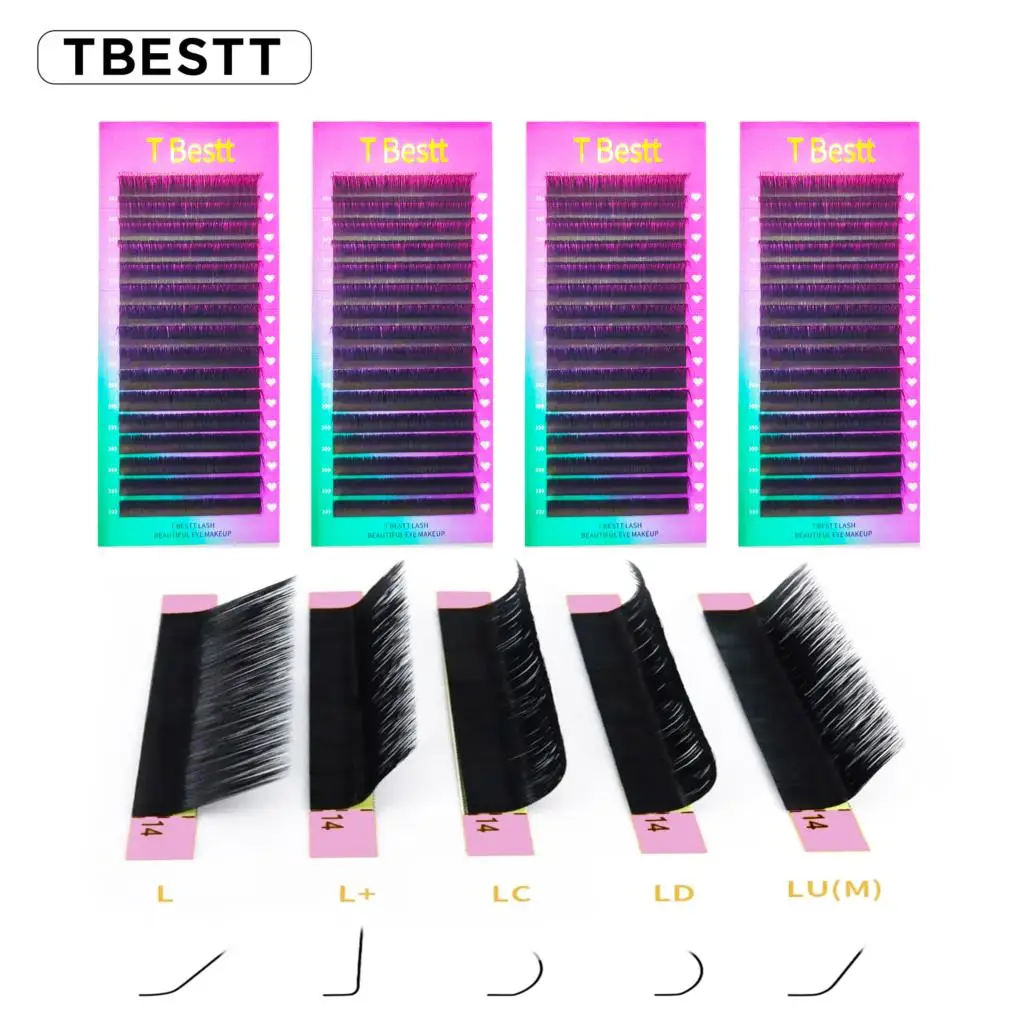 Tbestt Faux Cashmere L M Curl Classic Lashes Extensions Silk Fluffy Individual Volume Eyelashes Extensions Cilios