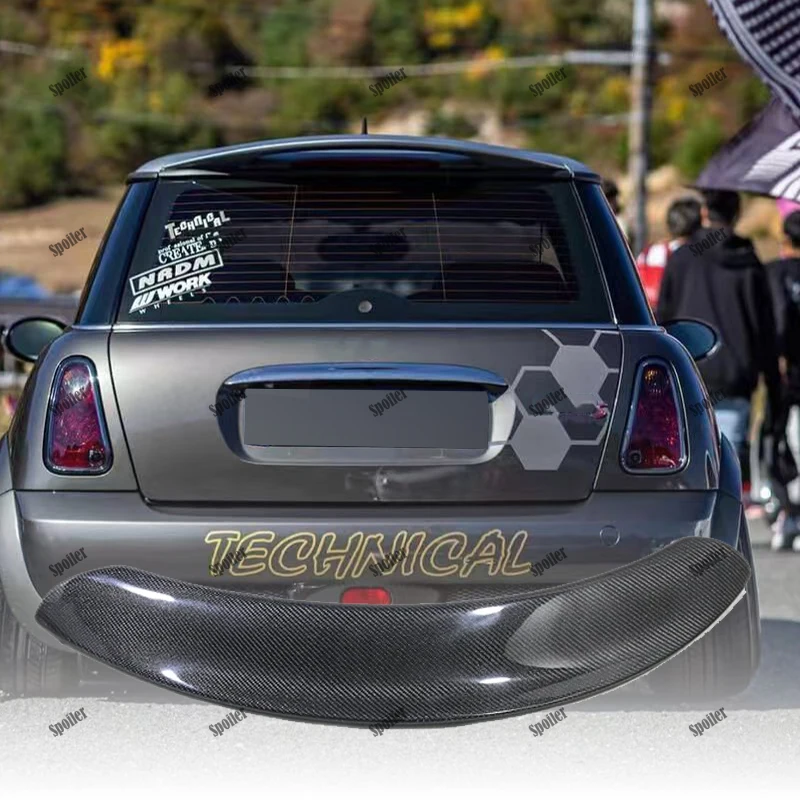 

Suitable for Mini R50 R51 R53 Cooper S 2001-2006 High quality carbon fiber rear roof spoiler wing luggage compartment tail wing