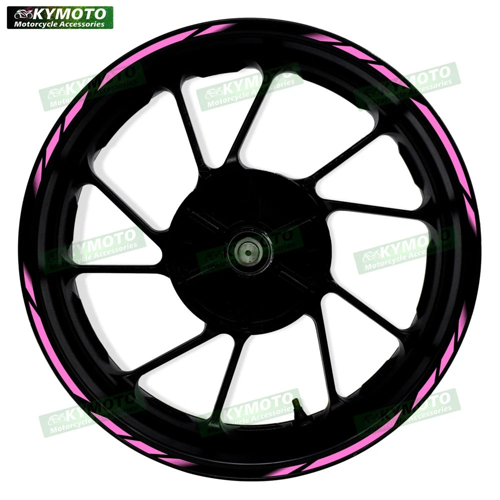 For YZF R1 R3 R6 R7 MT-25 motorcycle accessories 17 inch front and rear wheel decals fairing wheel hub reflective strip stickers