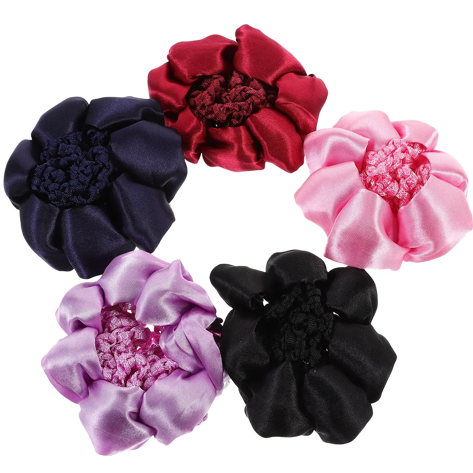 

5Pcs Elastic Hairnet Hair Bun Holding Net for Dance Work Formal Events Comfortable Classy Hair Accessory Dancer Snood