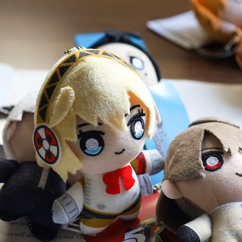 Kawaii أنيمي شخصية أفخم دمية المفاتيح الطرفية لطيف الكرتون شخصية محشوة الحيوانات أفخم دمية قلادة المفاتيح اللعب الهدايا