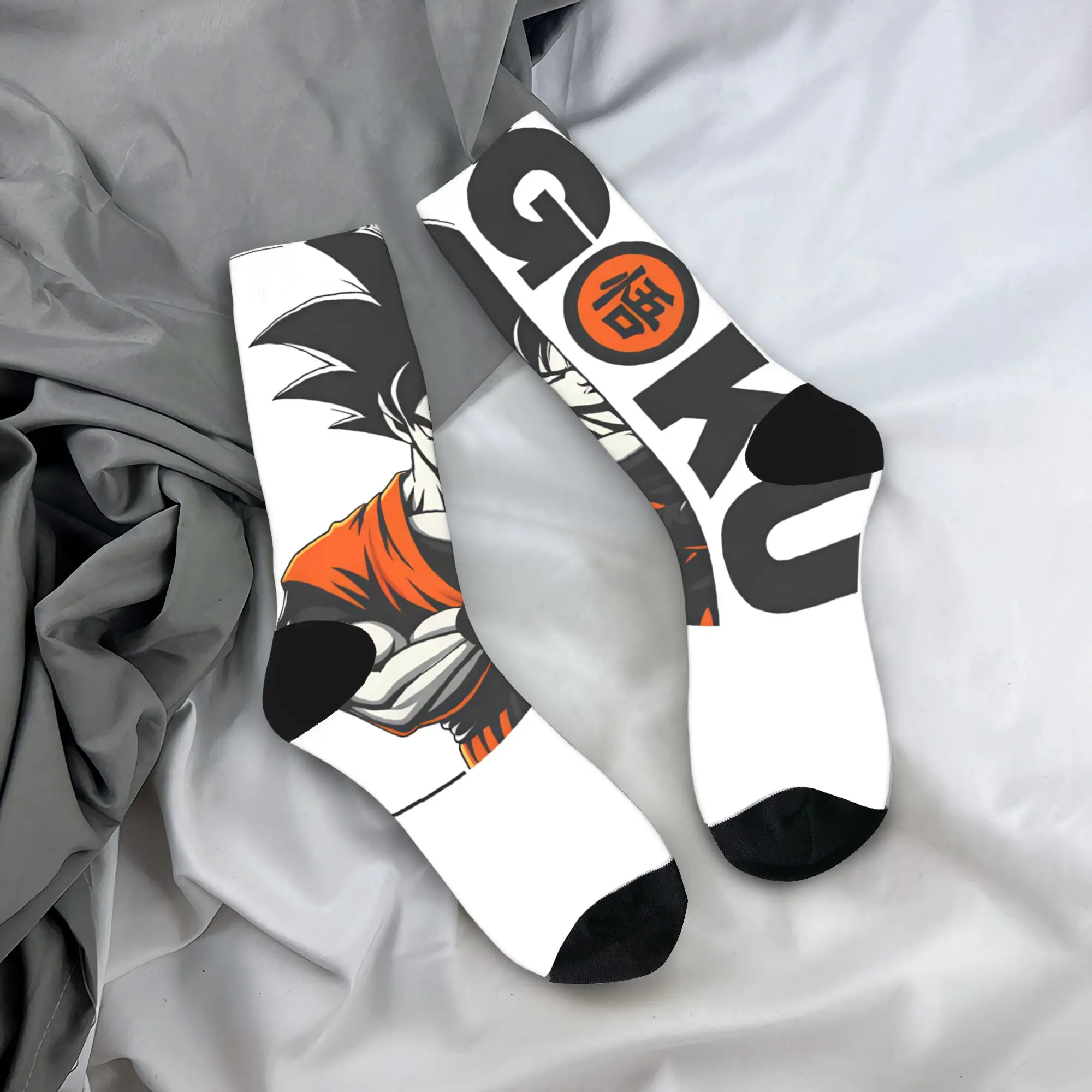 Dragons Balls Stockings Men's Goku Son  Socks High Quality Fashion Socks Spring Climbing Non Skid Pattern Socks Birthday Present