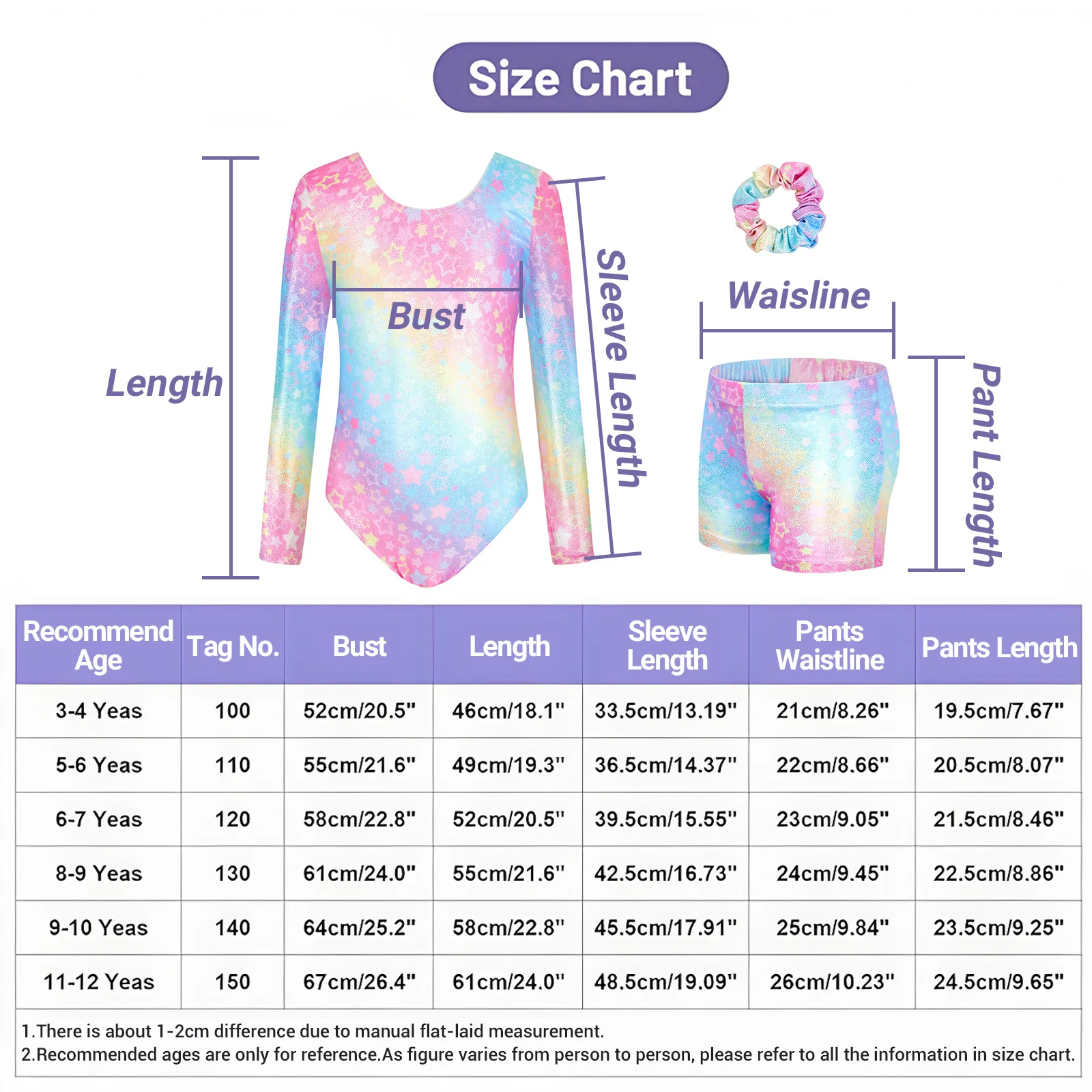 Gymnastics Leotards for Girls Long-sleeved Dance Leotard Sleeveless Dancewear Girls Leotards Athletic Ballet Dance Gym Suit