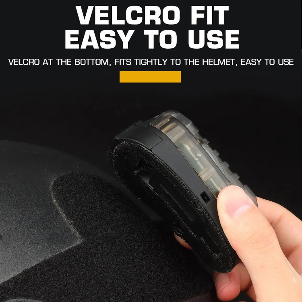Lámpara táctica para casco estroboscópica caza supervivencia airsoft - imagen 2