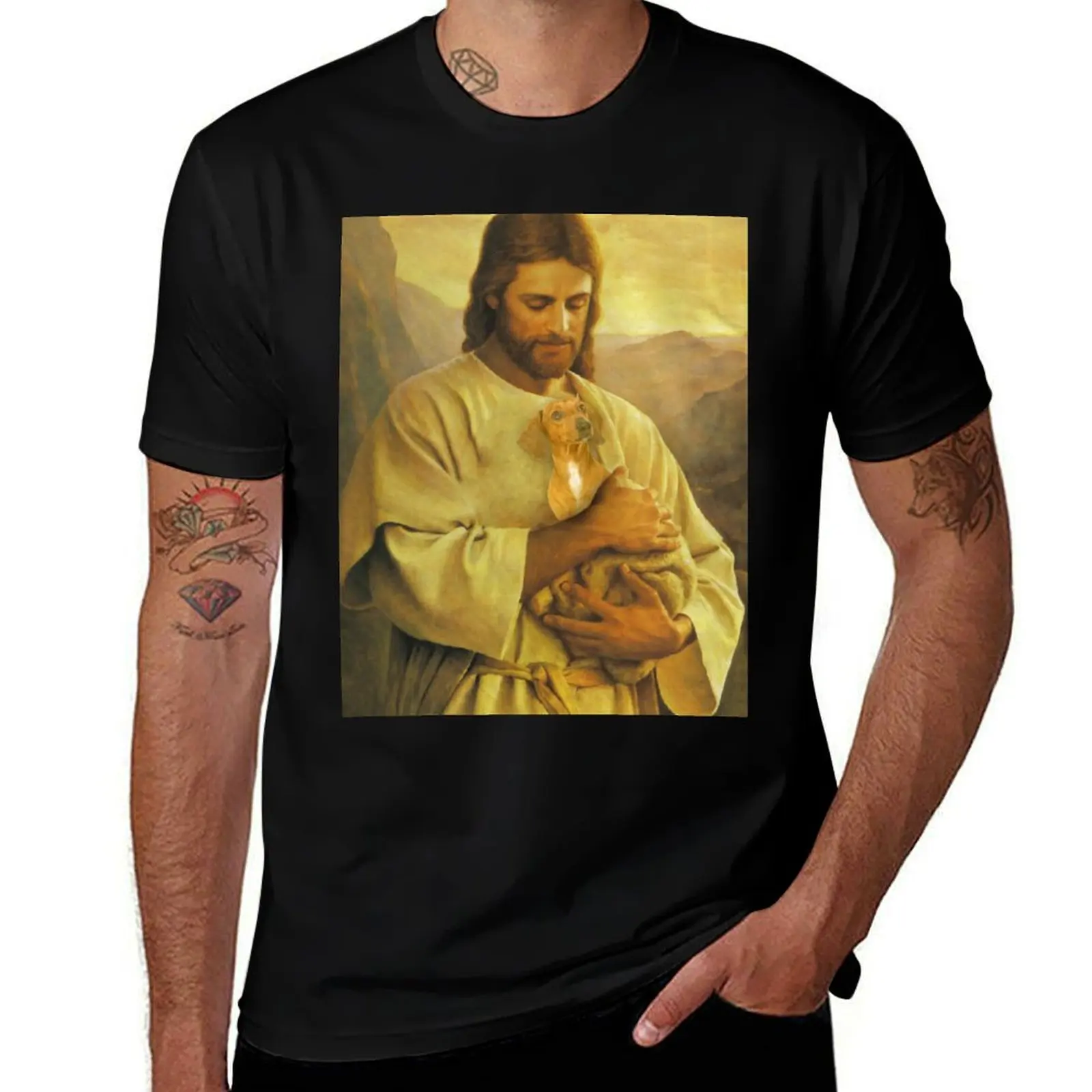 

luxury shirts man t for jesus lover 100% dachshund shirt dog men T-Shirt t t men shirt man cotton casual