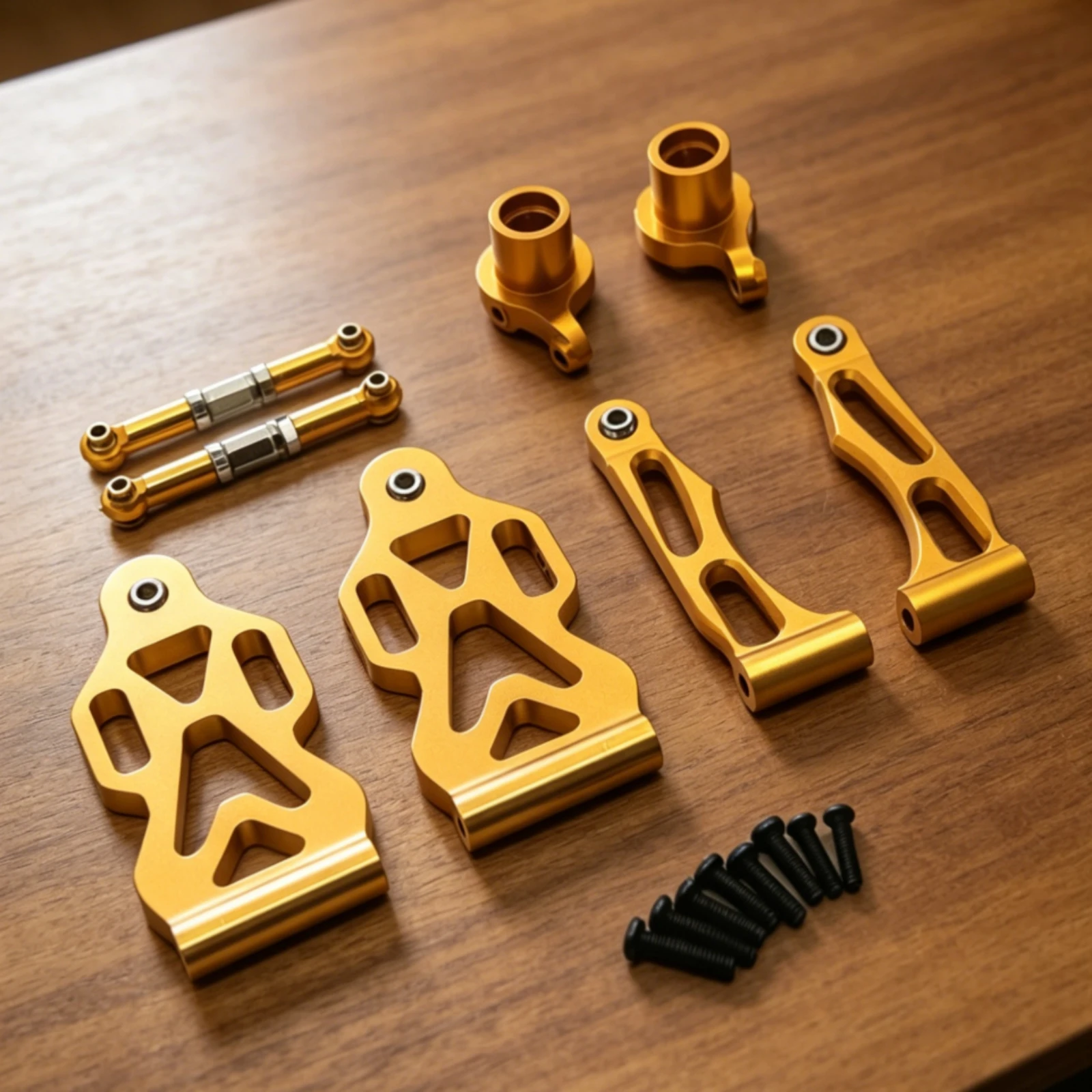 Aluminum Front Arm Set Long-Lasting RC Car Front Upgrade Kit Aluminum Arm Set Wear Resistant High-Speed Stability for Repair