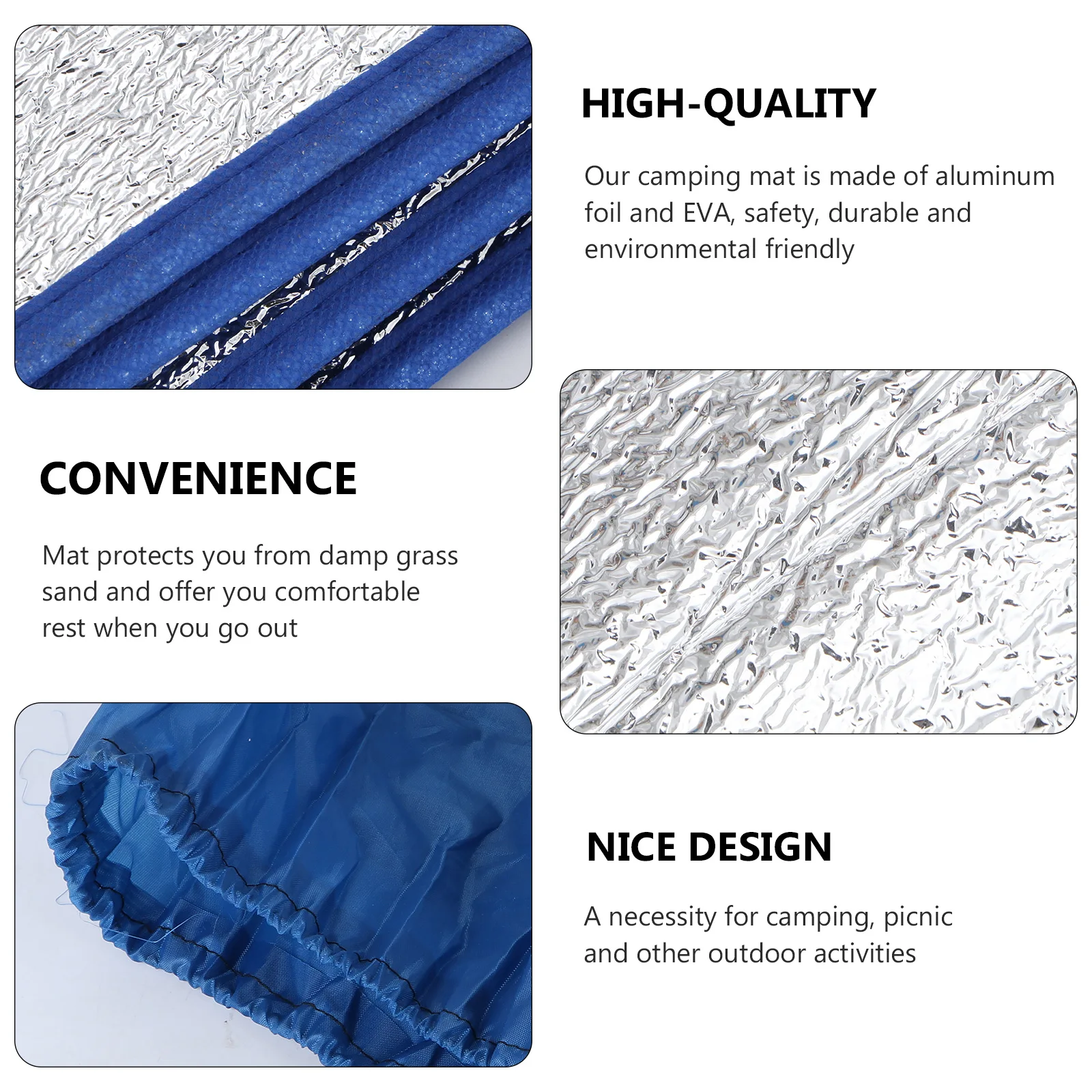 

Moisture-proof Mattress Sleeping Outdoor Picnic Blanket Pad for Camping Cover Double