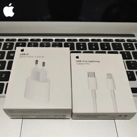 Original 20W USB-C Power Adapter For iphone 17 16 15 14 mini Pro Max Type C fast charger for Apple Cable for iPhone X 12 13 Plus
