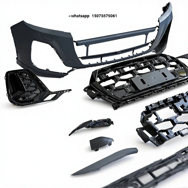 

Body Kit for Q7 2016-2019 Upgrade to 24 Q7 Include Front Bumpers ABS Grille Rear Diffuser Tail Pipes