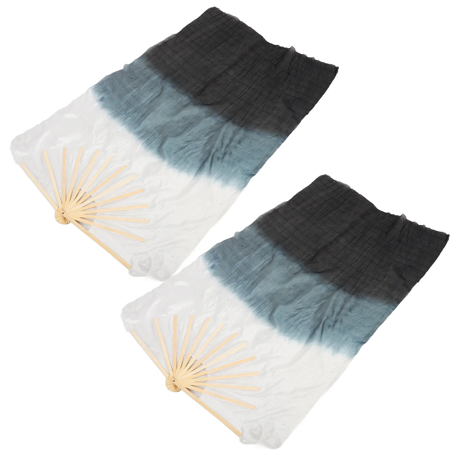 

1 Pair Belly Dancing Fans Veil Long Folding Dance Fan Portable Lightweight Colorful Fan For Women Performance Folk Dance Stage