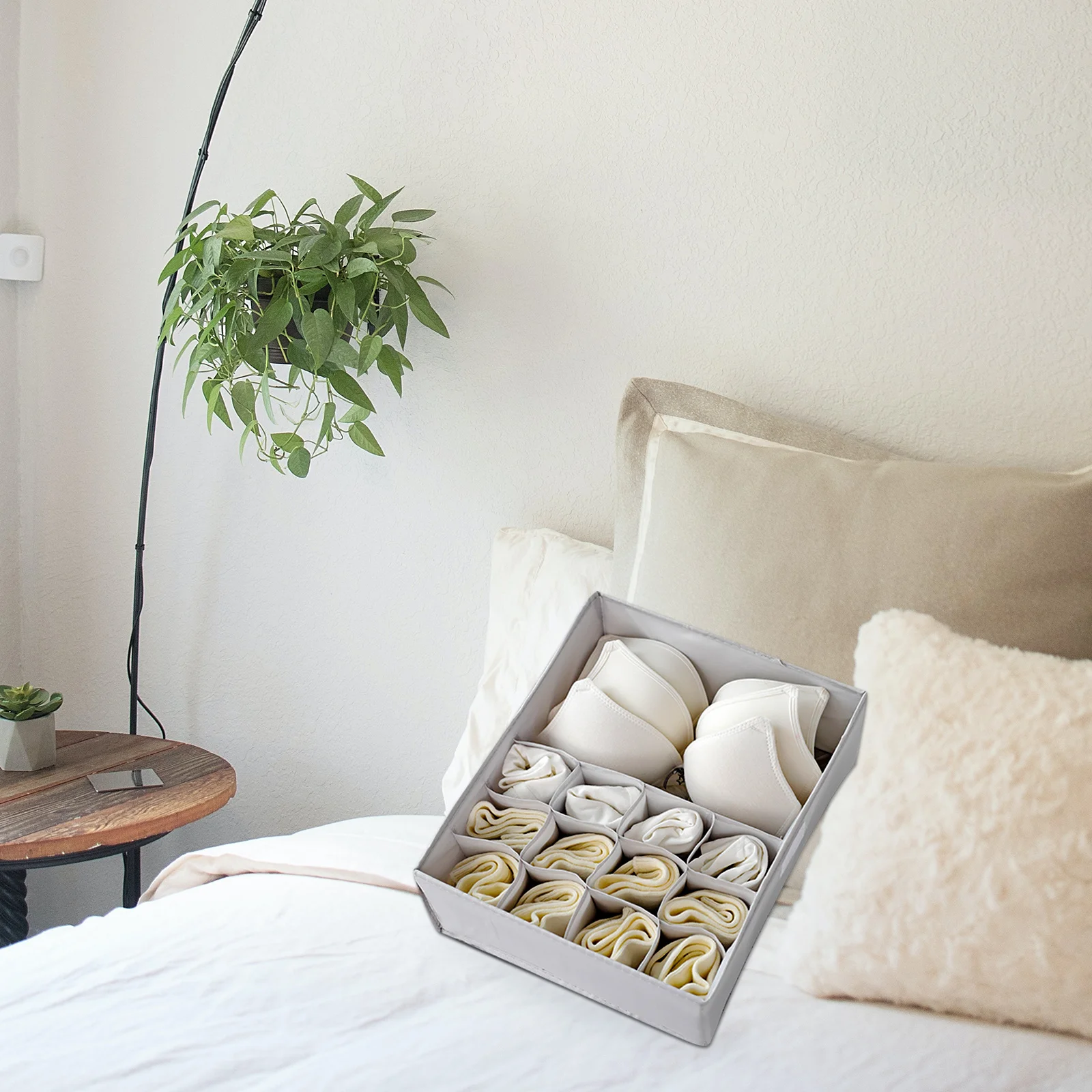 

Underwear Storage Box High Quality Oxford Cloth Bra Organizer Drawer with Lid Closet Storage Container for Socks Scarves