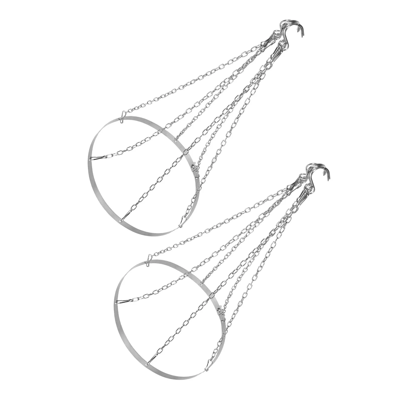 2Pcs Ceiling Drape Hanging Hardware Kit Metal Canopy Hoop 12 Inch Diameter Wedding Draping System for Indoor Outdoor Events