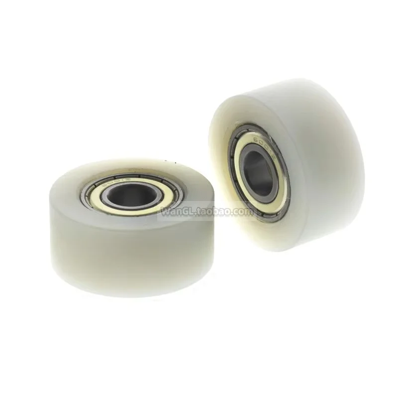 1Pc 12x44x20mm 6001 doppio cuscinetto cuscinetto piatto nylon PA Peilin attrezzature di automazione macchina a rulli