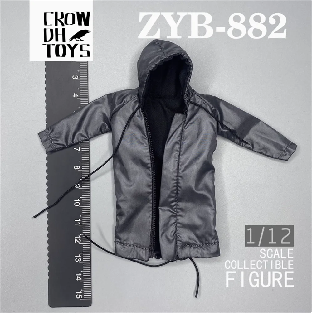 1/12th 3ATOYS Dark Source moda moderna Sudadera con capucha Tops sin muñeca juguetes modelo para 6 "SHF GWTOS figura de acción DIY coleccionar
