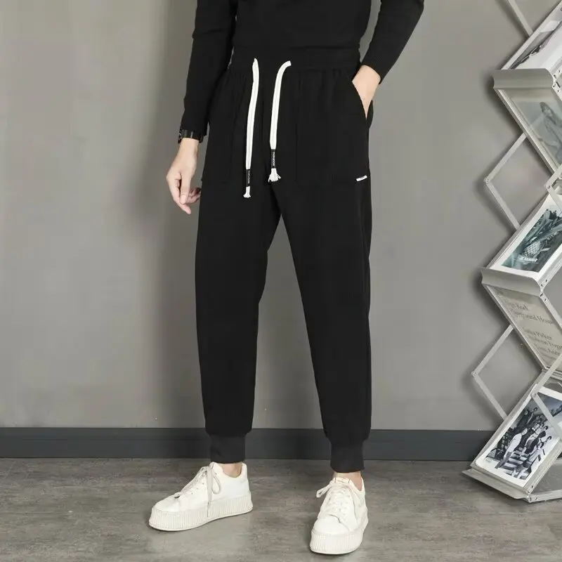 

Мужские брюки, мужские спортивные штаны для бега, мужская одежда, мужская толстовка большого размера, спортивный спортивный костюм Y2k, одежда-карго, мешковатые