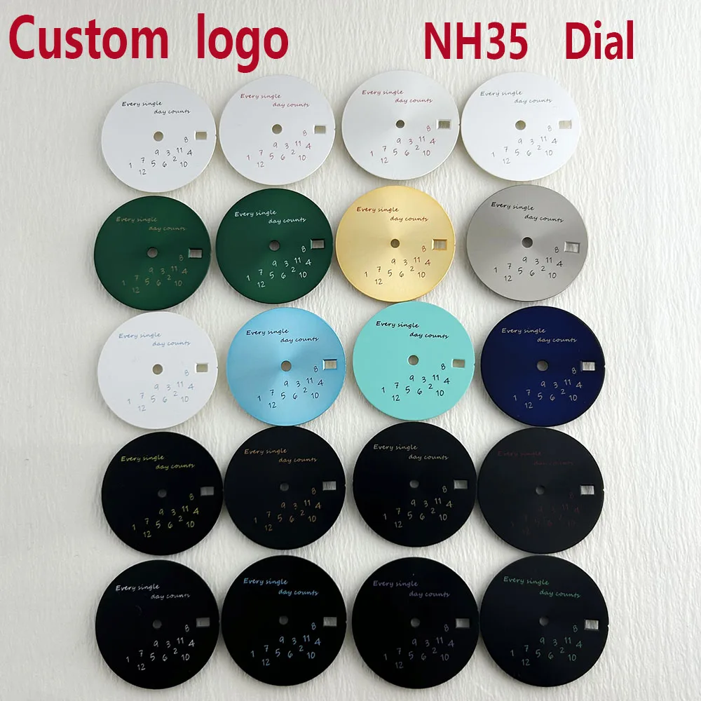 

NH35 dial watch dial customize logo dial 28.5mm dial suitable for NH35/36 movement watch accessories repair tool