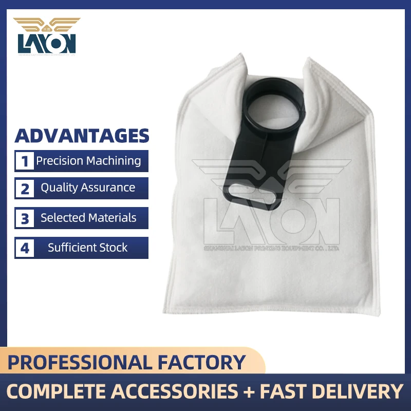 

LAYON 2PCS Original Filter Bag for Roland 900/700 HD XL105 CD102 L6.187.2125 XL105 - White 500x350mm Inner Dia 86mm