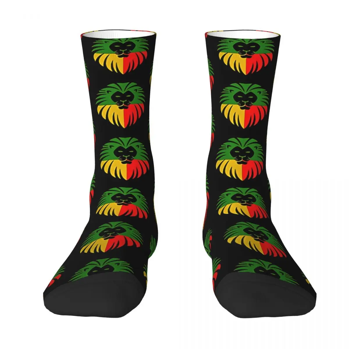 Badge Lion Rasta Lion Of Judah Rastafari Socks Sports 3D Print Boy Girls Mid-calf Sock