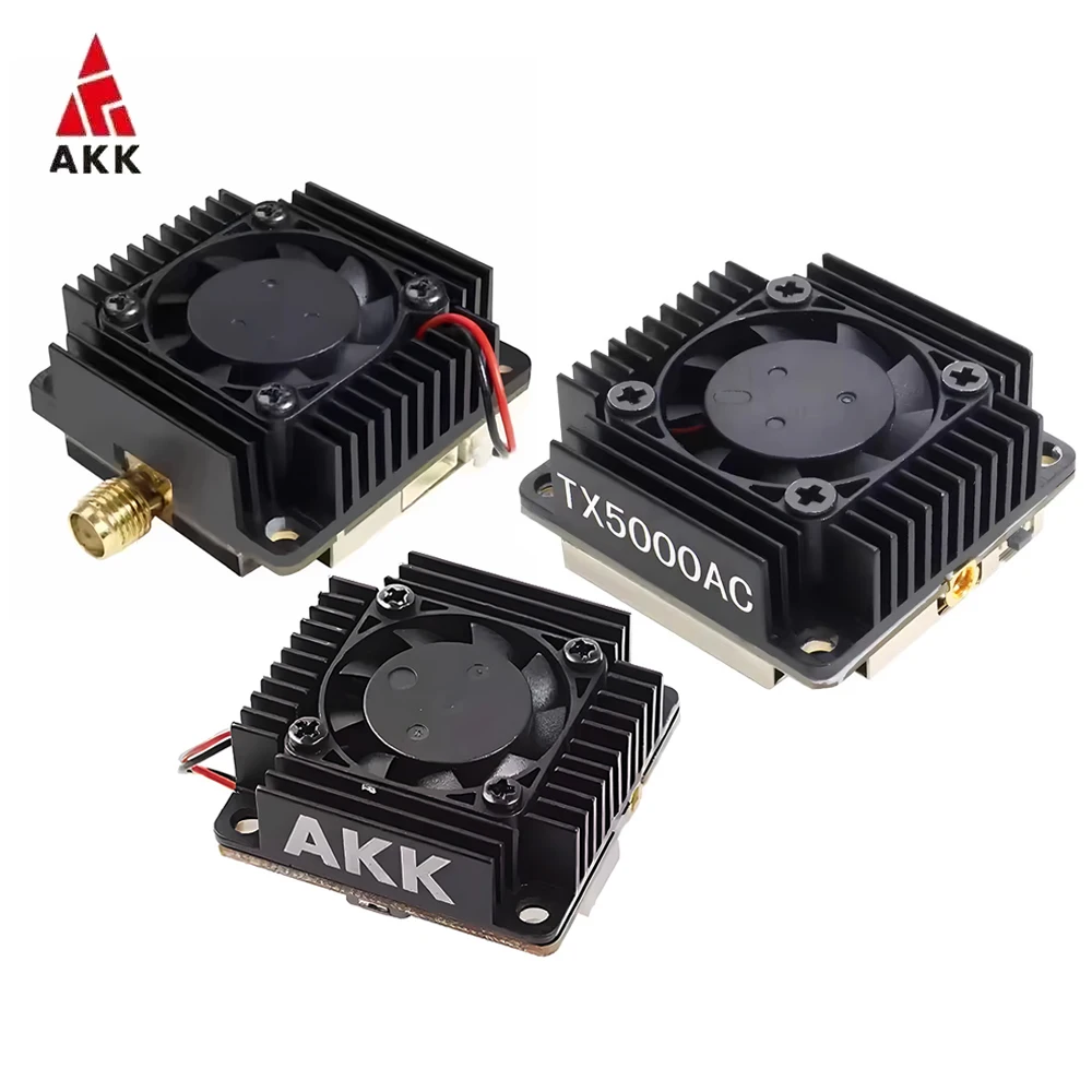 

AKK TX3000AC 3W/ TX5000AC 5W/ TX8000AC 8W Ultra Long Range (20km) VTX Video Transmission For FPV Racing Drone