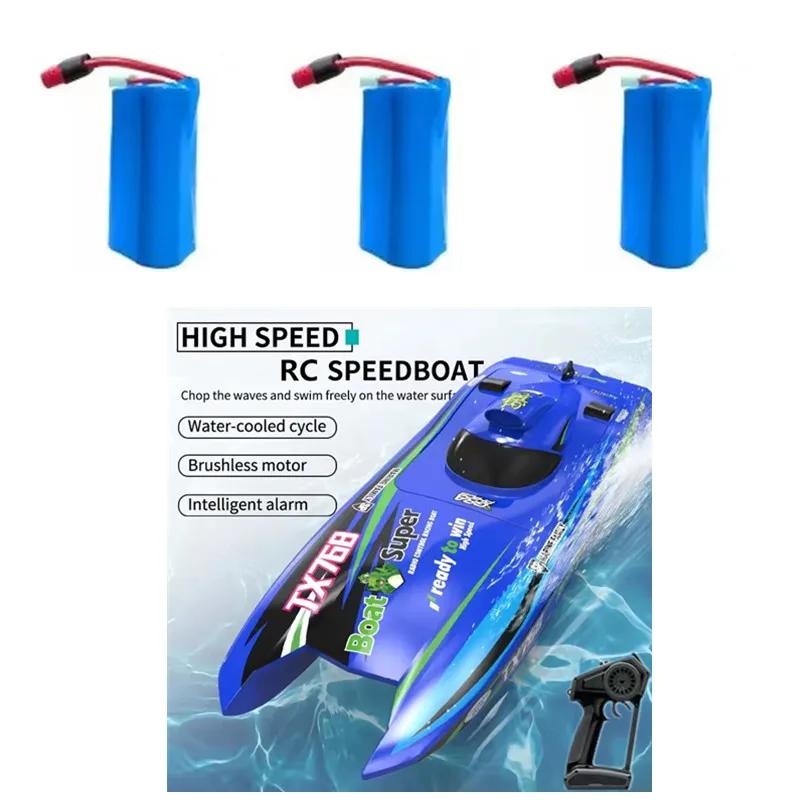 

TX768 768 Original Brushless Motor Remote Control RC Speedboat Boat Spare Parts Accessories Battery 11.1V 2000Mah Battery USB