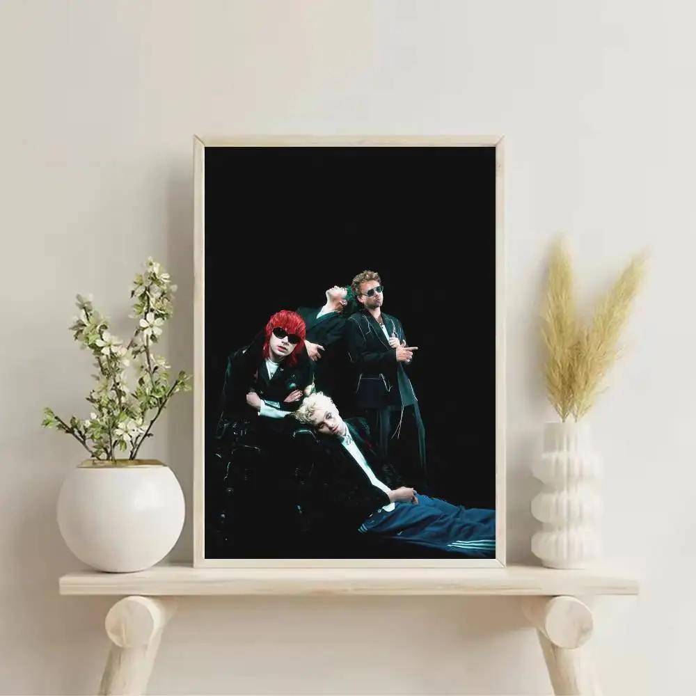 5 5SOS S-Seconds of S-Summer Poster Self-adhesive Art Waterproof Paper Sticker Coffee House Bar Room Wall Decor