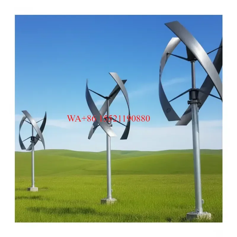 WMWMNU for Solar Power System Generator 10kw Vertical Wind Turbine with Carbon Steel Body and Glass Fiber