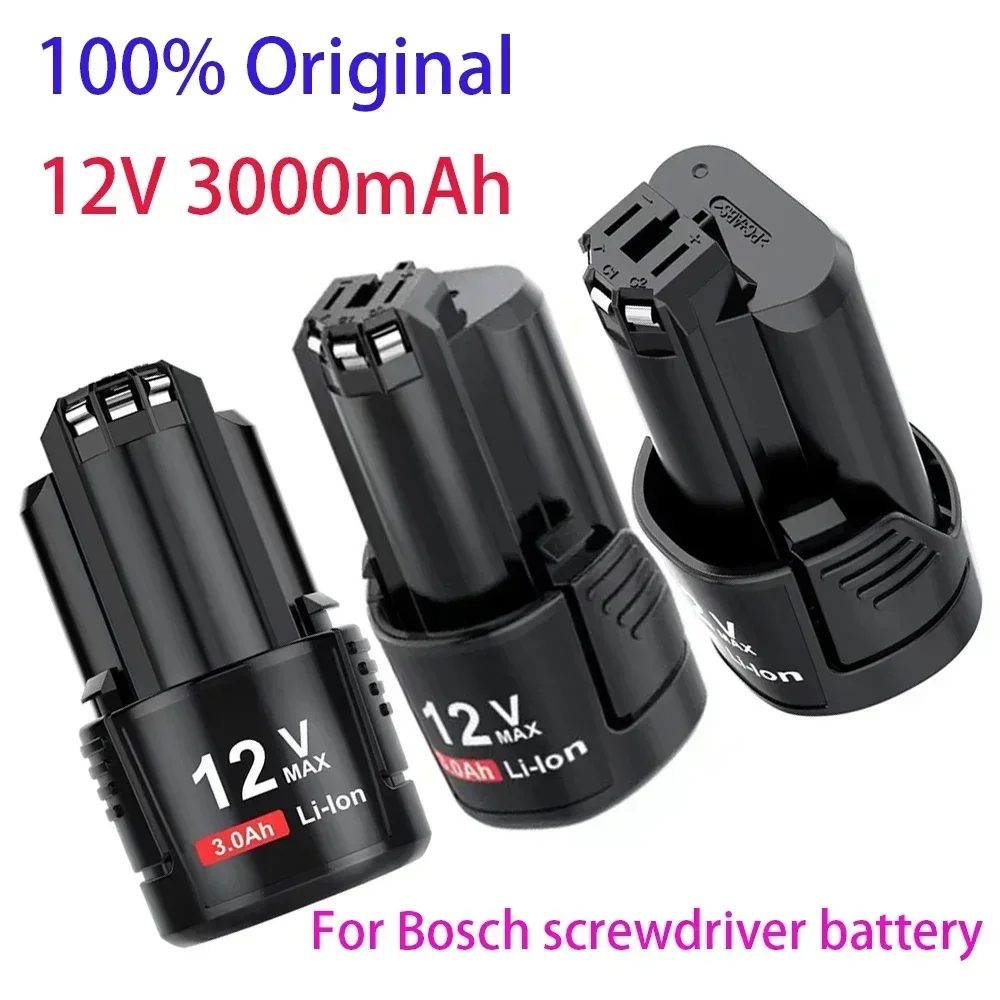 For Bosch lithium-ion rechargeable battery,100%New 12V/10.8V charger 3000mAh BAT411.BAT 411A.BAT412.BAT412A.BAT413.