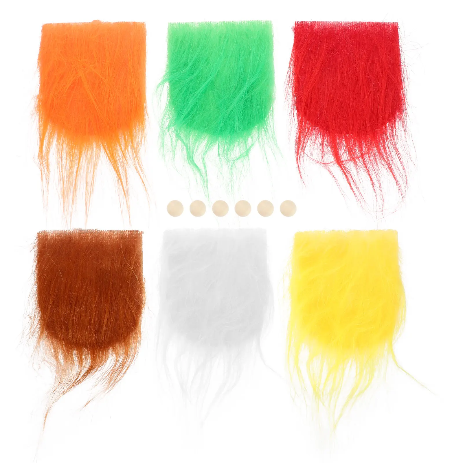 

Набор из 1 шт.: Искусственные бороды для гномов, предварительно нарезанные, для рукоделия, DIY, декор для рождественских вечеринок и праздничных поделок