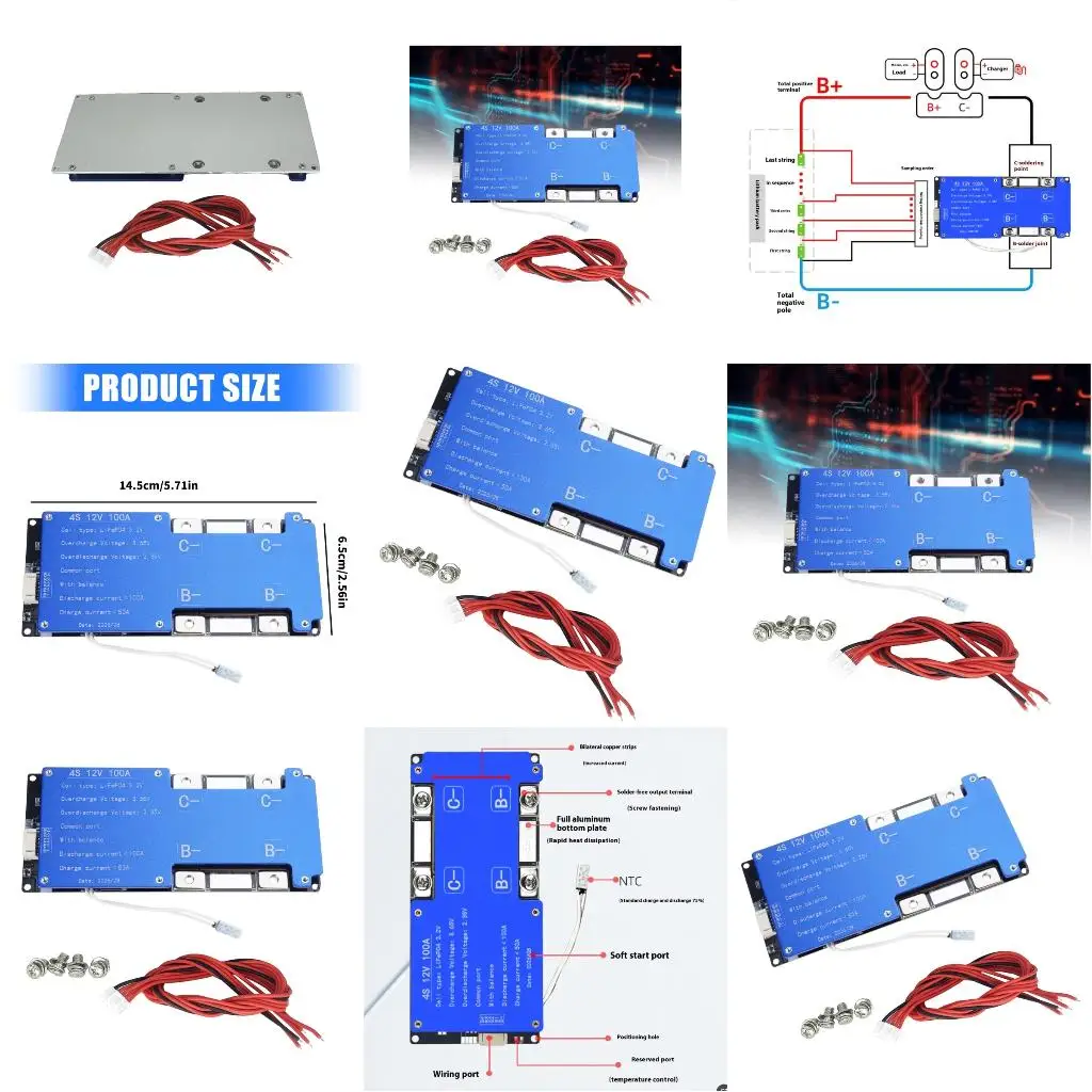 Les protections batterie 4S LiFePO4 embarquent des protections surcharge actuelles 100A