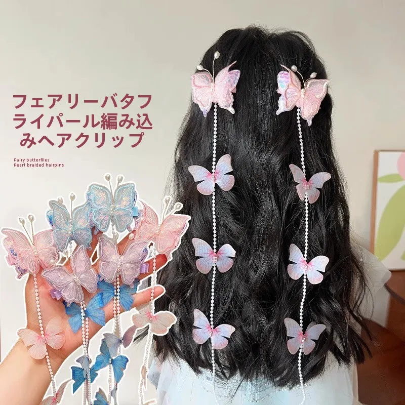 

Princ Sle Hair Accories for Girls Knot Hair Clips No Damage Super Fairy T Tassel Hair Ba And Hairpins