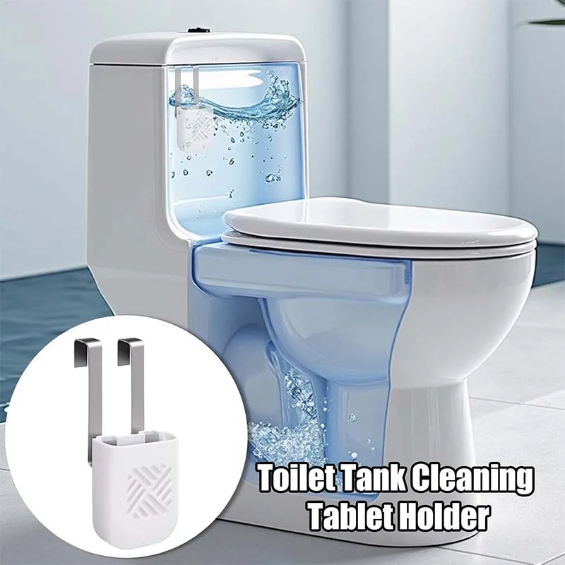 

Toilet Tank Tablet Holder Versatile Toilet Bowl Hanging Cleaner Deodorizer Hanger Tank Replacement Part Slow-Release Dispenser