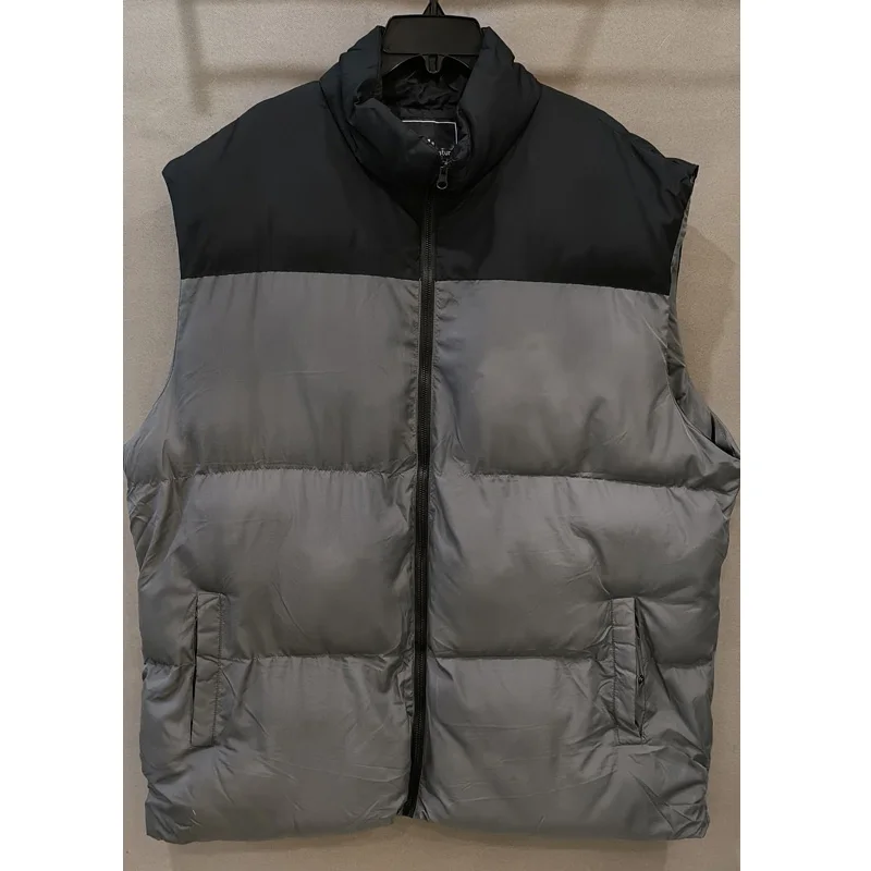 Plus Size 12XL 13XL 14XL Men\' Sleeveless Vest Jackets Winter Fashion Male Cotton-Padded Vest Coats Warm Waistcoats 16XL 250KG