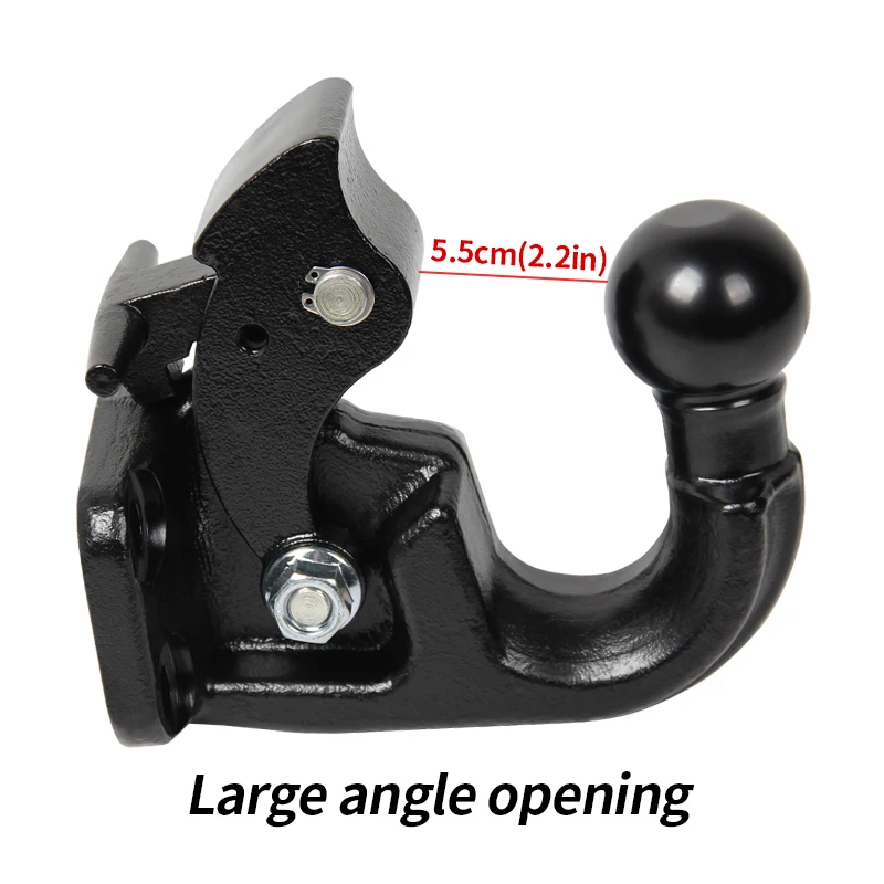44000lbs 20Ton Forged trailer hook by Rear bumper modification Standard installation hole position Tow hitch car accessories