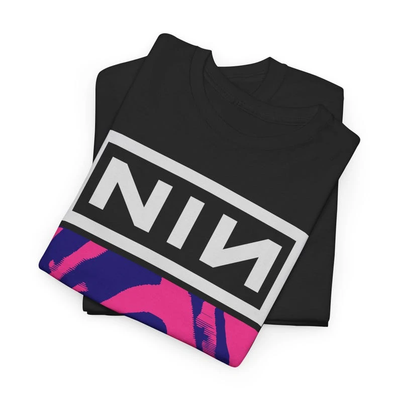 Nine Inch Nails T-Shirt Vintage Loose Oversized Unisex T-shirt Harajuku Streetwear Trendy Cotton Print Breathable Couples soft