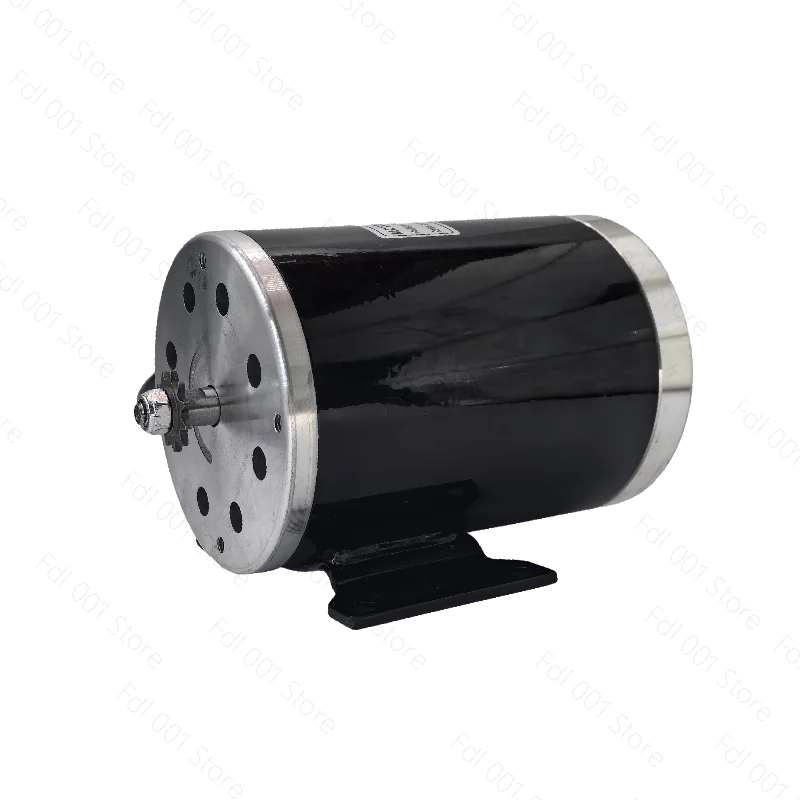 MY1020 Electric Go Kart Motor 1000W Permanent Magnet Brushed High Speed Motor Foot Pedal Throttle with Key Switch DC Motor
