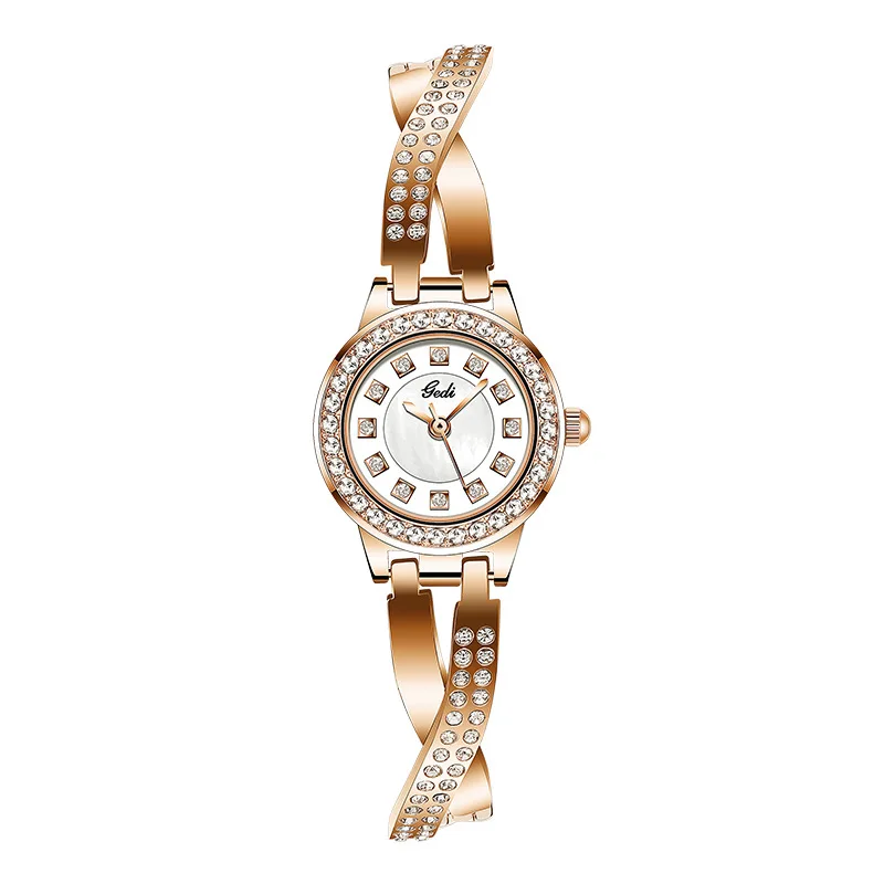 

Часы-браслет Модные темпераментные часы Женские водонепроницаемые часы с бриллиантами