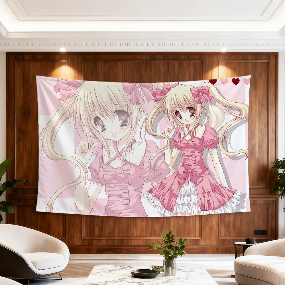 Flagge Anime Moe für Zimmer, Wohnheim, Mädchenparty, Zuhause, Kunst, Nachttisch, Wohnzimmer, Wandbehang, Y2K, Gartendekoration, Cutecore, Banner, Geschenk – Detail 10
