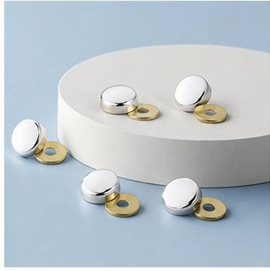 1Set Expansion Screw Decorative Cap with Washer Modern Screw Cover for Furniture Hardware Cabinet Door Window Mounting