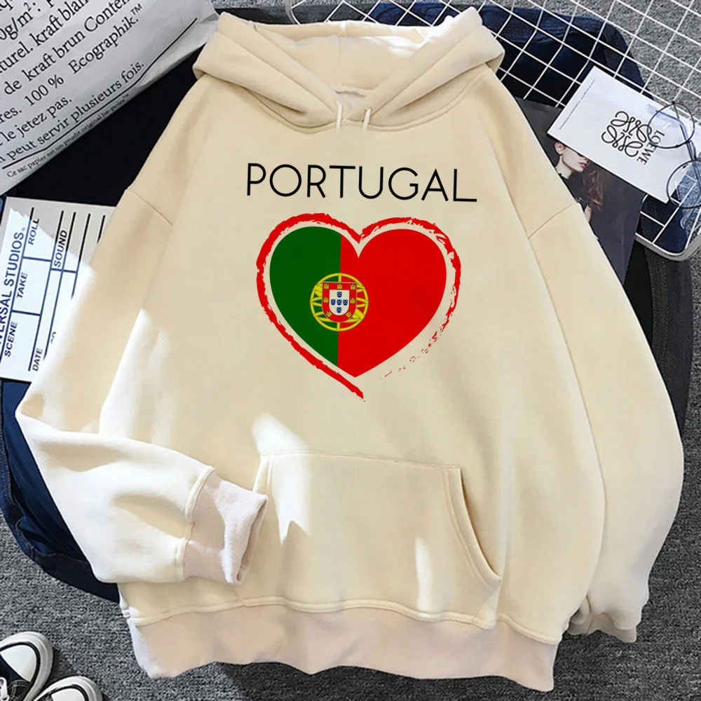 Portugal hoodies women sweat y2k funny aesthetic anime clothes Pullover female gothic sweater