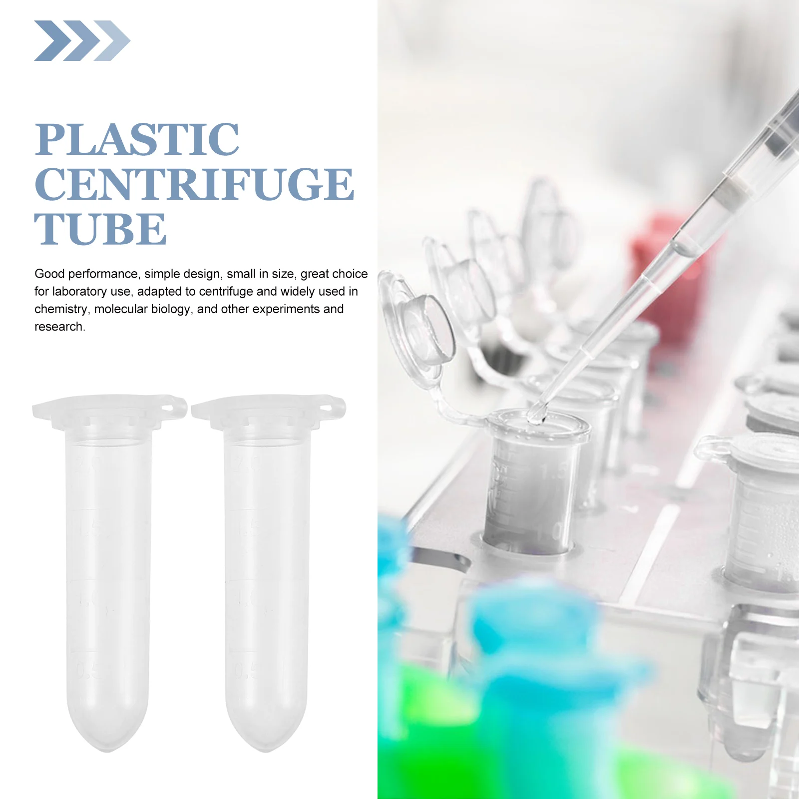 

500 Pcs Test Tubes Sample Lab Vial Small Clear with Caps Plastic Vials