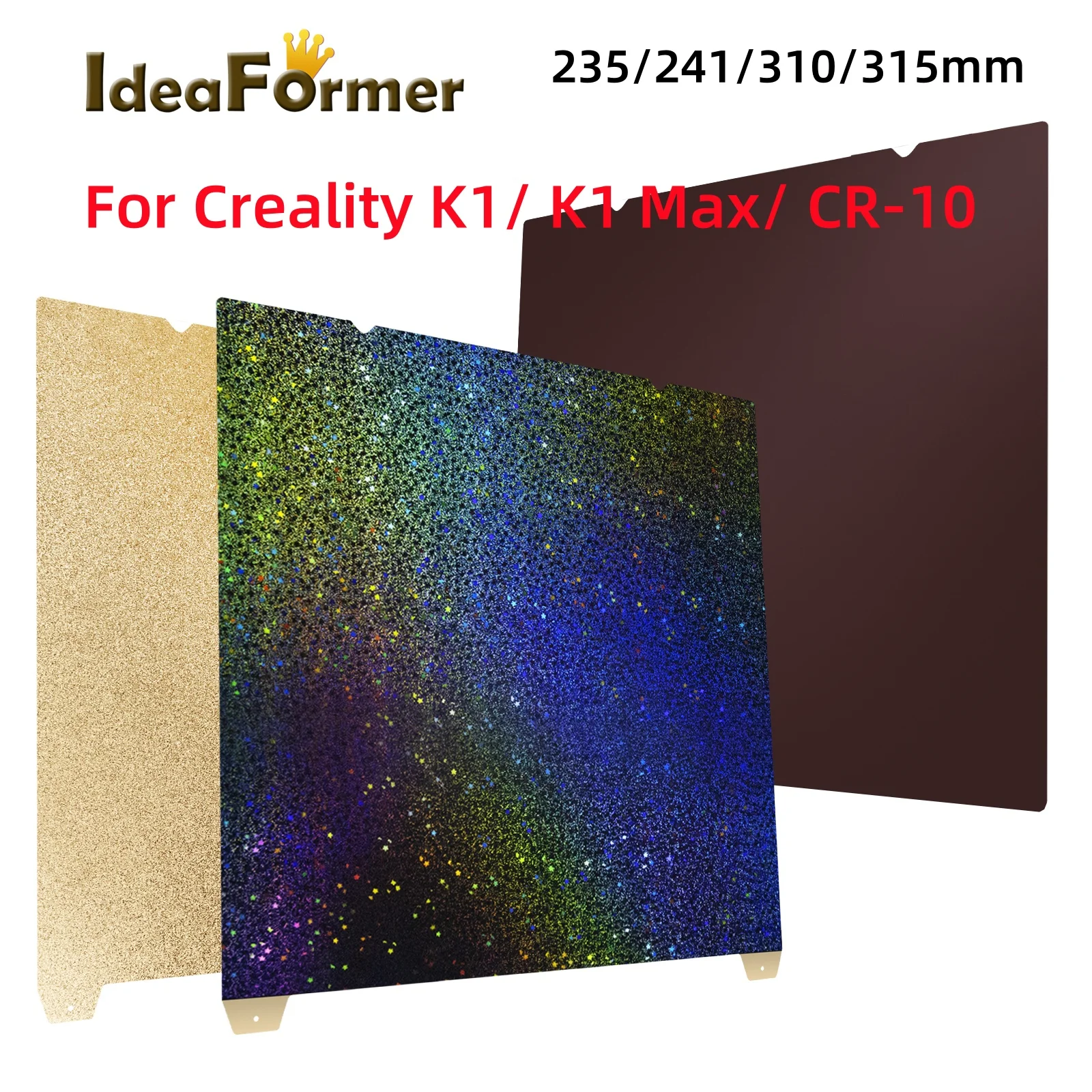 

Для Creality K1 PEI Строительная пластина 235 241 310 315 мм PEY PEI Магнитная пластина для Prusa лист PEY Строительная пластина для Creality K1 Max