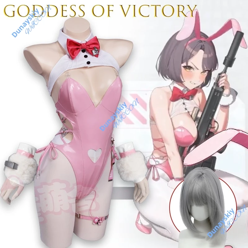 

GOESSOF Floral Bunny Girl Cosplay Costume High Quality Sexy Kawaii Design Anime Halloween Party Outfit