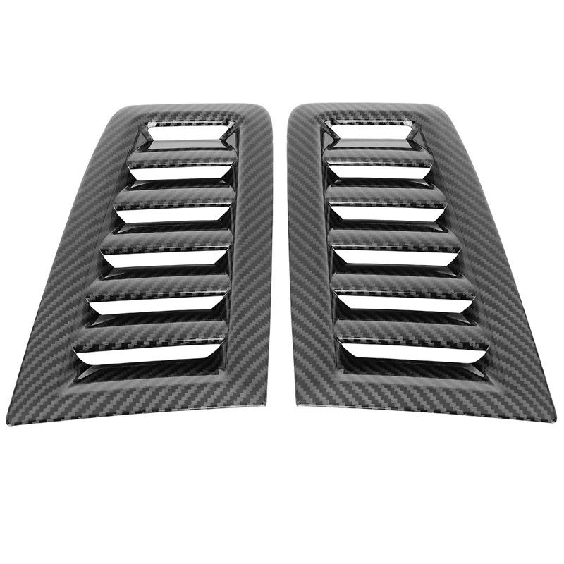 Bonnet Vents Car Hood Bonnet Vents Carbon Fiber Texture Universal Car Vents Grilles Air Flow Intake Hoods for Ford Focus RS MK2