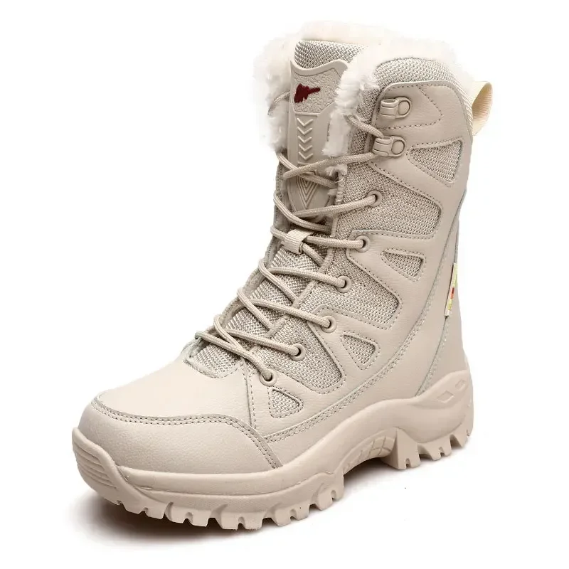 Stivali da uomo impermeabili invernali stivali da neve Super caldi in peluche scarpe da ginnastica da uomo alla caviglia Outdoor Desert Botas Hombre2024