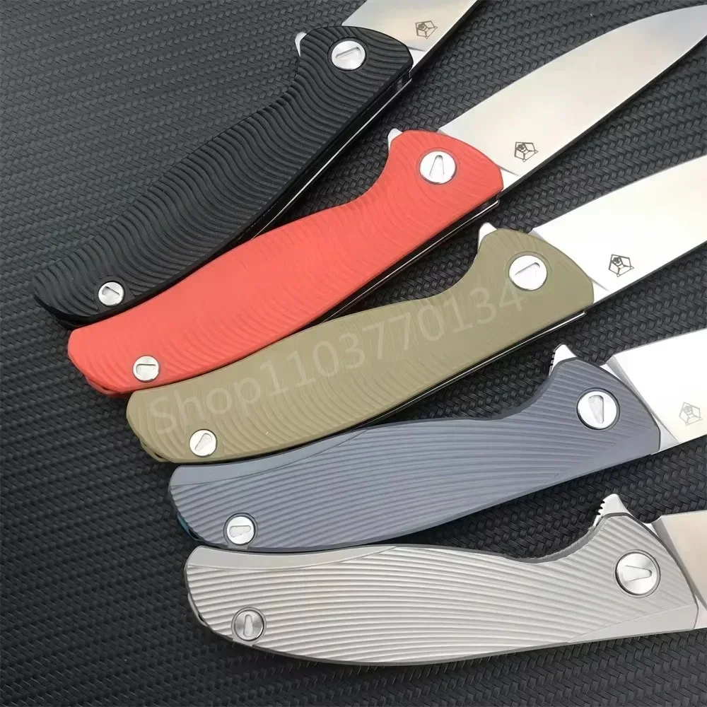 NEW Shirogorov Folding Pocket Knife D2 Sharp Blade TC4 Titanium Alloy Handle Outdoor Rescue Folding Tool Christmas Gift