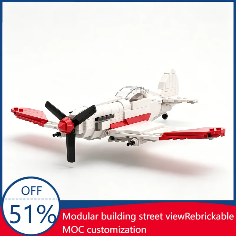 

NEW 351PCS MOC Soviet Fighter Aircraft Military Plane Building Blocks Educational Toy Set Creative Customize Christmas Gift