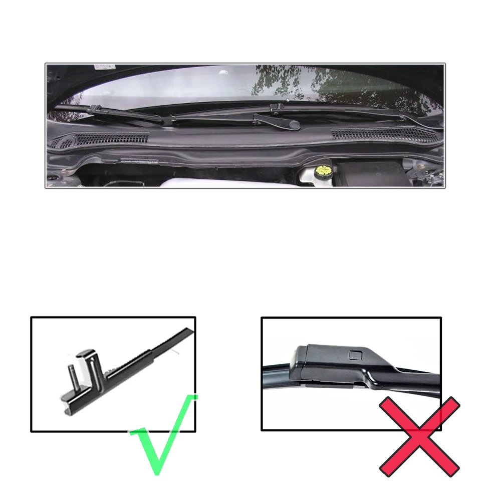 Erick's Wiper LHD Front & Rear Wiper Blades Set For Volvo V50 2004 - 2006 Windshield Windscreen Window Rain Brushes 26"+19"+16" view 2