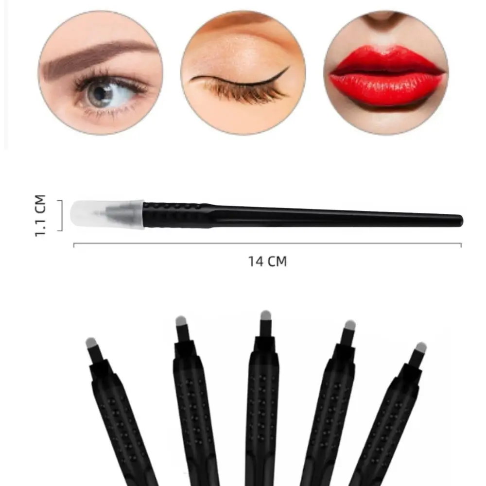 المتاح Microblading قلم الحواجب 5/10 قطعة الكلاسيكية 18U 0.18 مللي متر شبه تجميل دائم الحاجب دليل أداة اليد